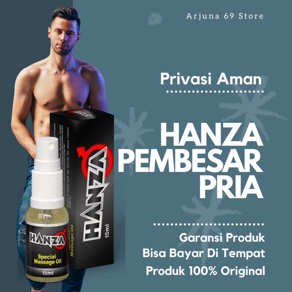HANZA SPRAY oil massage Pembesar Mr p Permanen Pemanjang Paling Ampuh Cepat Permanen Original 100% A