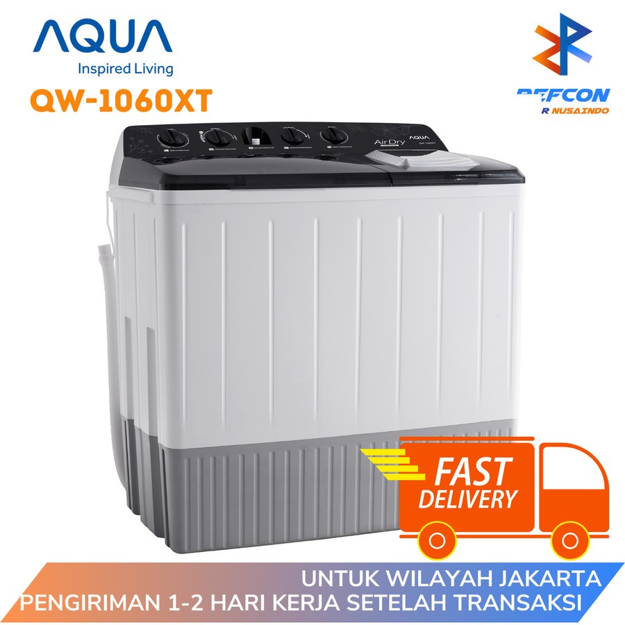 MESIN CUCI AQUA QW 1060XT / QW 1060 XT / QW1060 2 Tabung 10 Kg