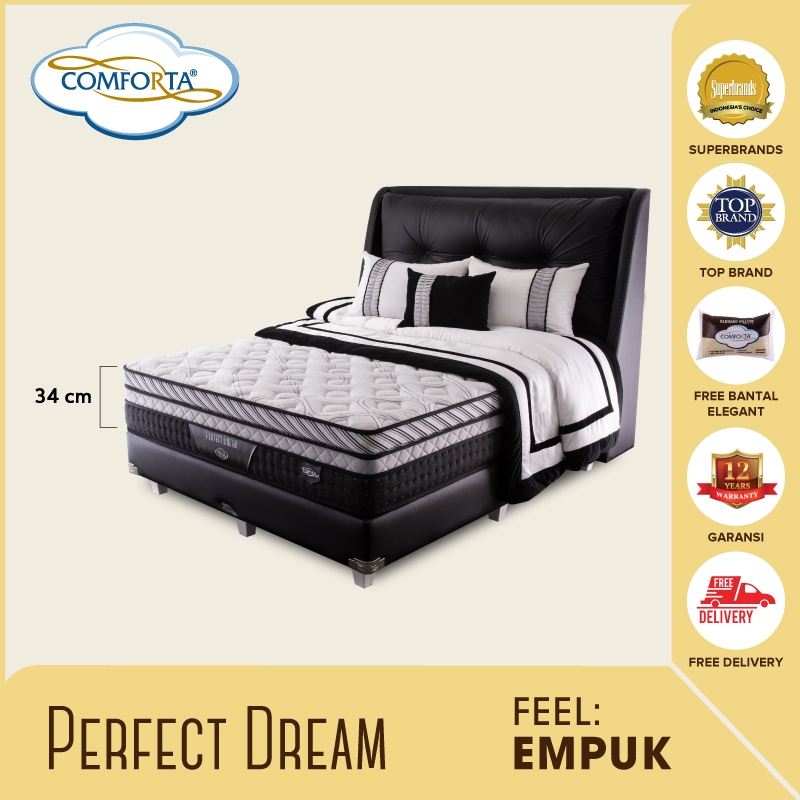 SC COMFORTA Kasur Springbed Perfect Dream Fullset