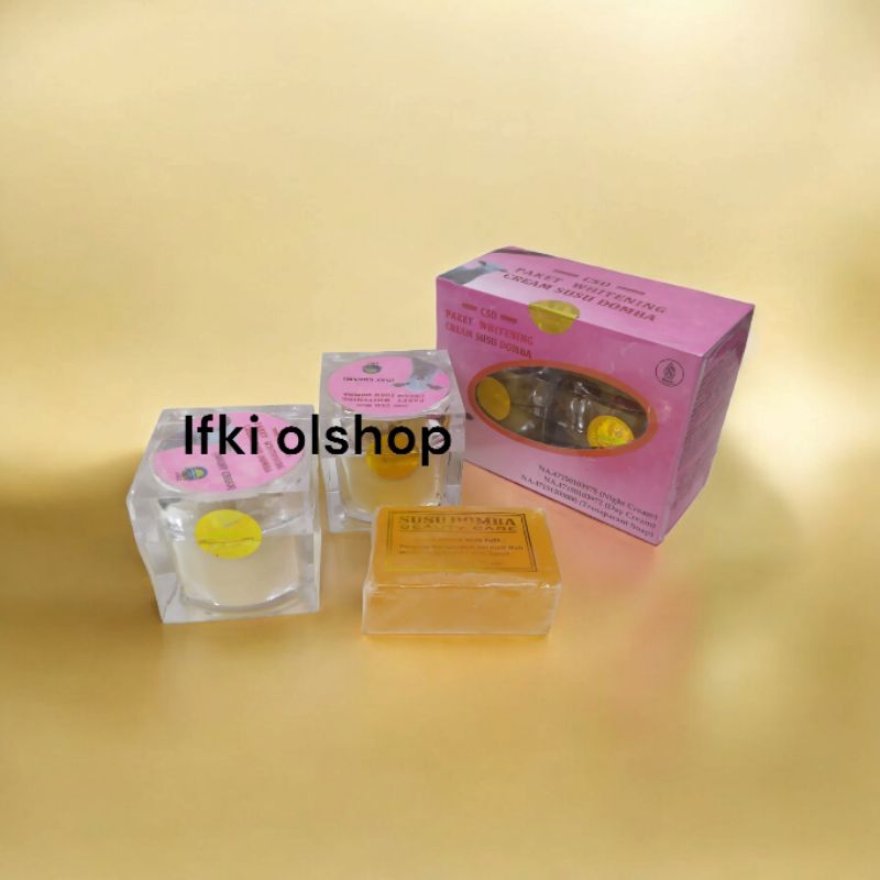 paket csd pink 3in1 whitening / krim susu domba holo