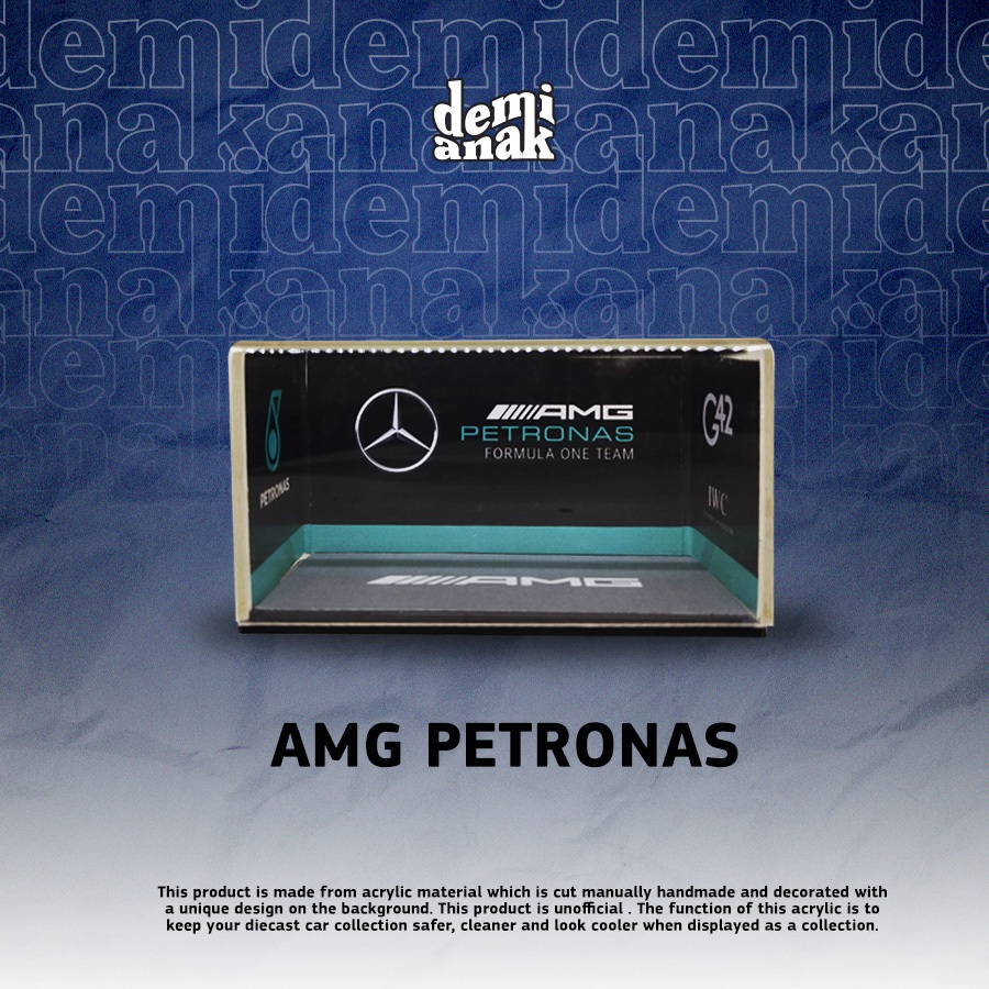 Box Akrilik Diecast Mercedes AMG Petronas F1 Team