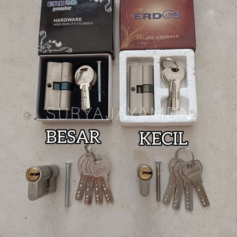 ANAK KUNCI SILINDER ERDOS KECIL BESAR / ANAK KUNCI PINTU DELUXE CYLINDER