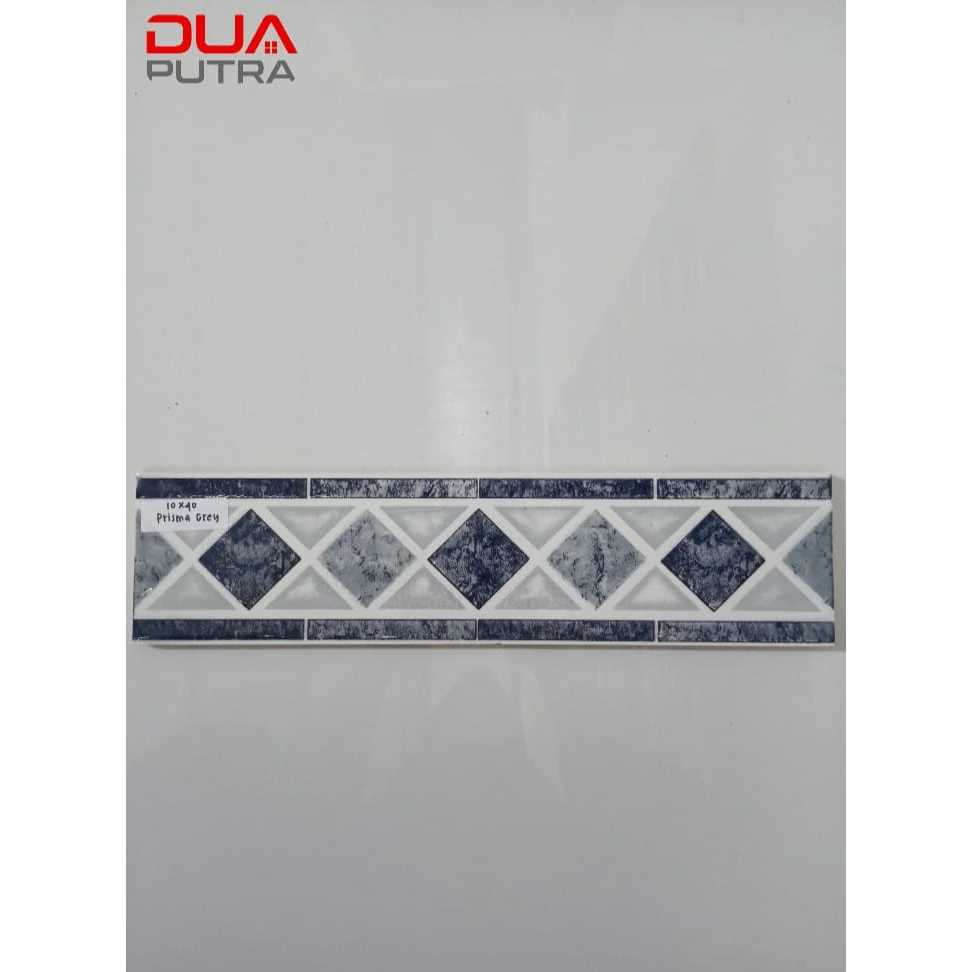 LIST KERAMIK DINDING 10 x 40 PRISMA GREY/ LIST DINDING TERAS, KAMAR MANDI, DAPUR