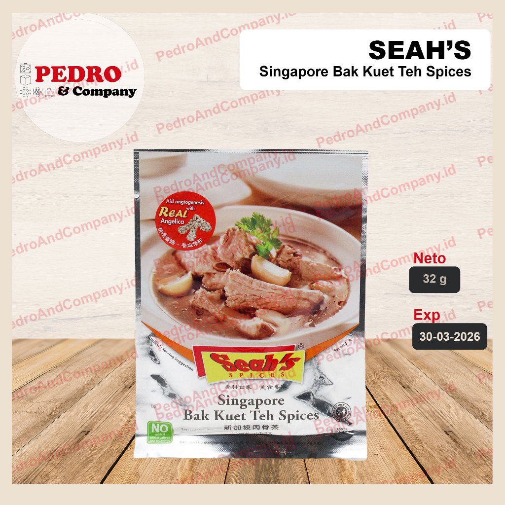 

Seah's spices singapore bak kuet teh 3-4 servings - 32 gram