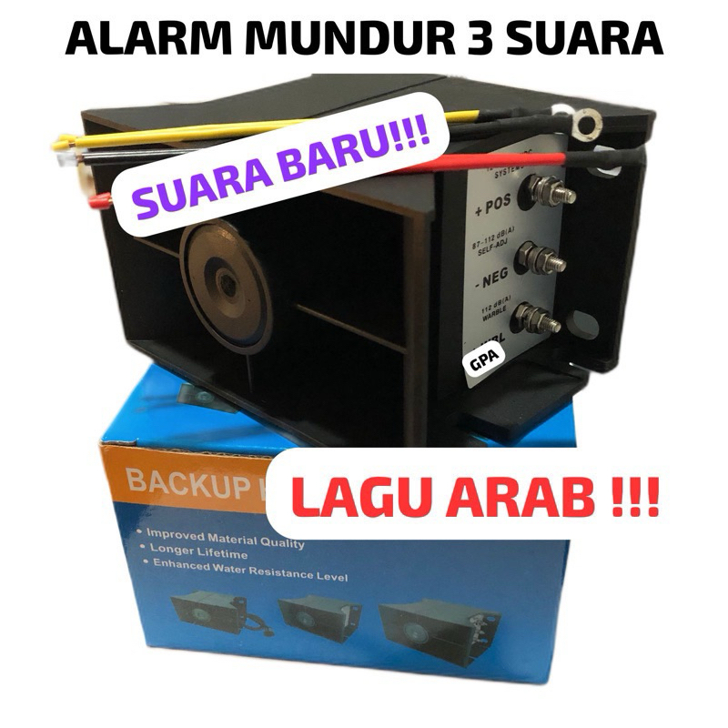 Alarm mundur atret arabian suara terbaru untuk rem dan atret 12volt dan 24volt