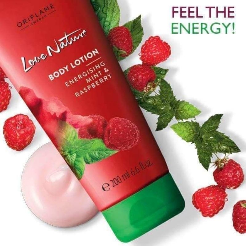 Love Nature Body Lotion Energising Mint&Raspberry 32603