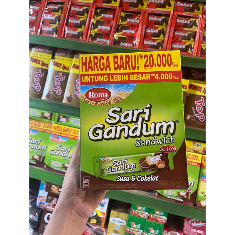 

Sari gandum roma 1box (12sachet)