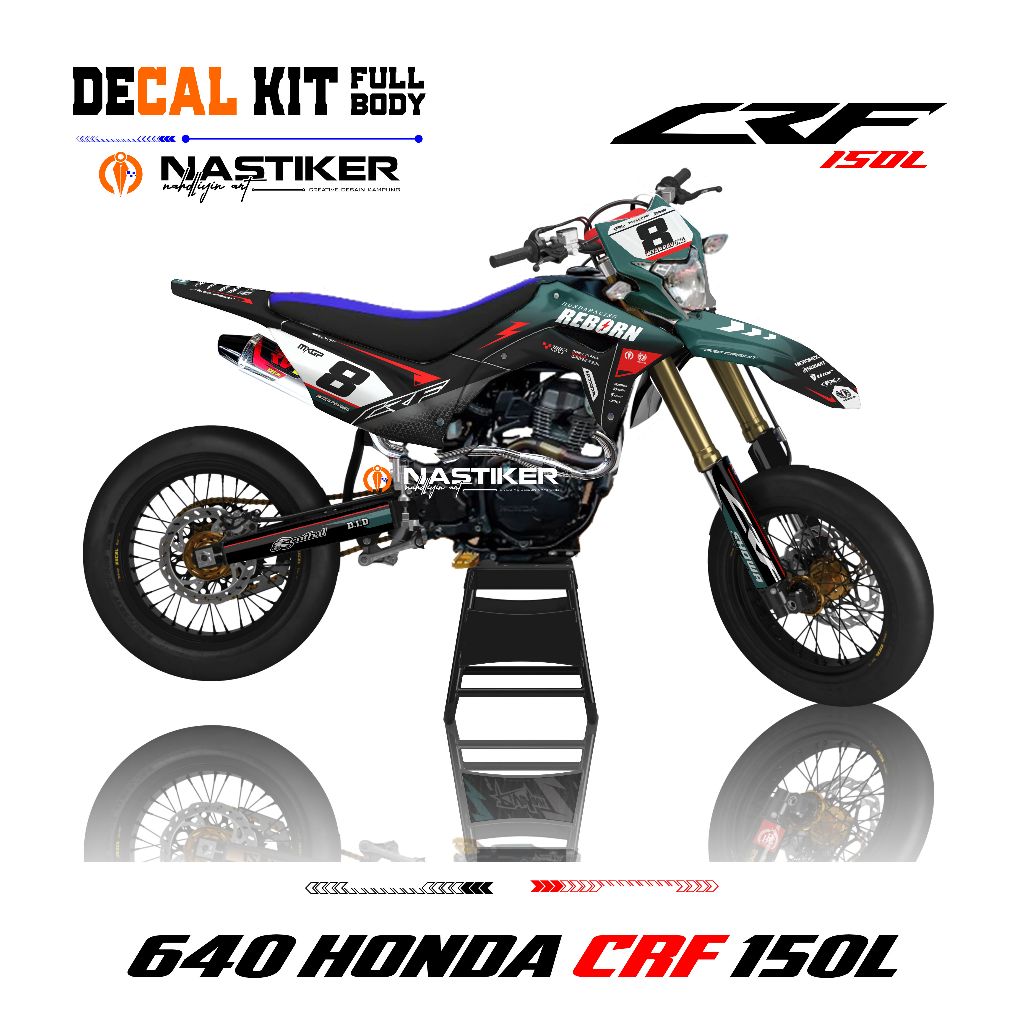 Decal Sticker CRF 150 L Full body - Stiker Dekal Honda CRF 150 L Full Body tosca crf-640
