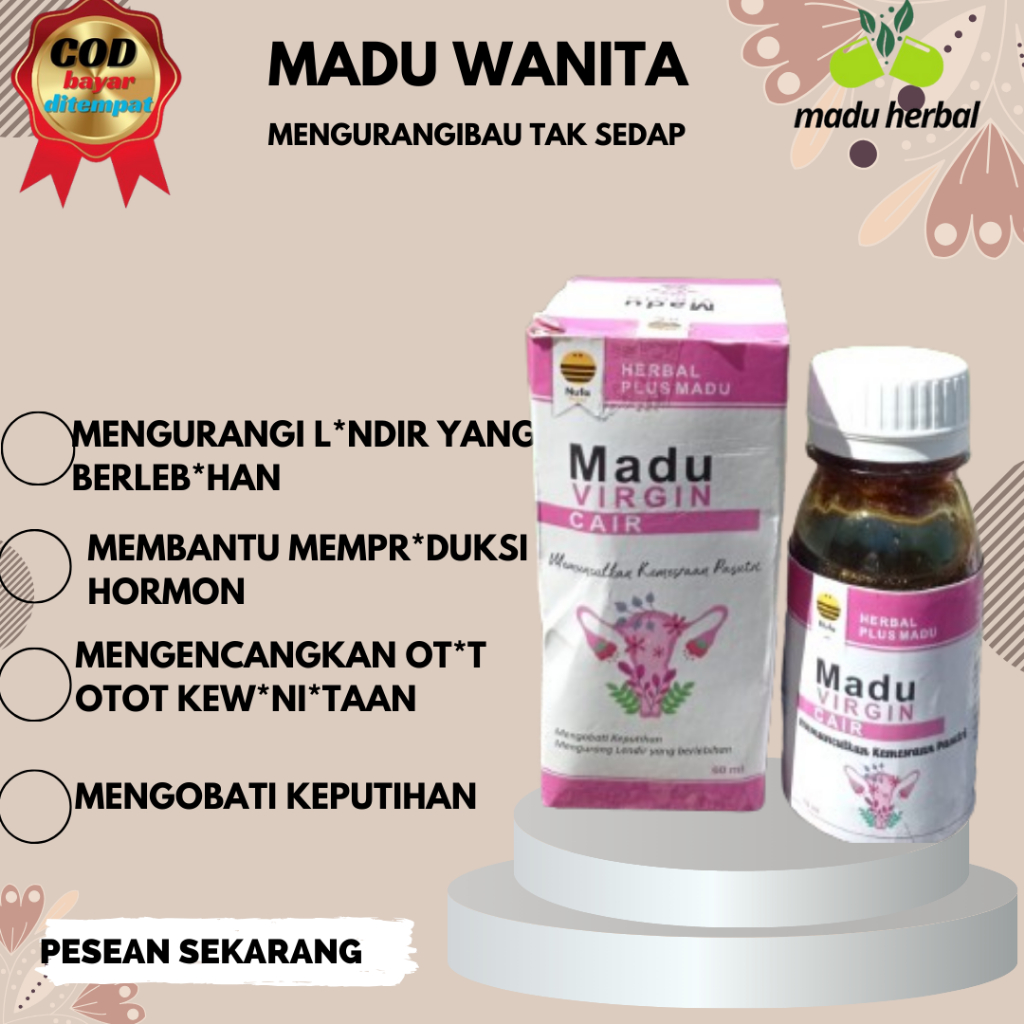 

du PelMaancar Haid Obat Keputihan Bau BPOM Madu Virgin Madu Asli Madu Untuk Keputihan Wanita