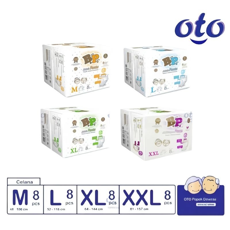 BP Bulk Pack Popok Celana Dewasa / Popok Dewasa [Size: M/L/XL/XXL]