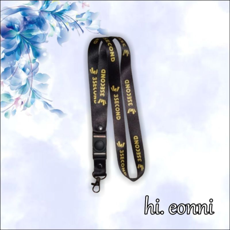

Tali id card THREE SECOND / tali lanyard THREE SECOND (READY STOCK) MURAH !!!