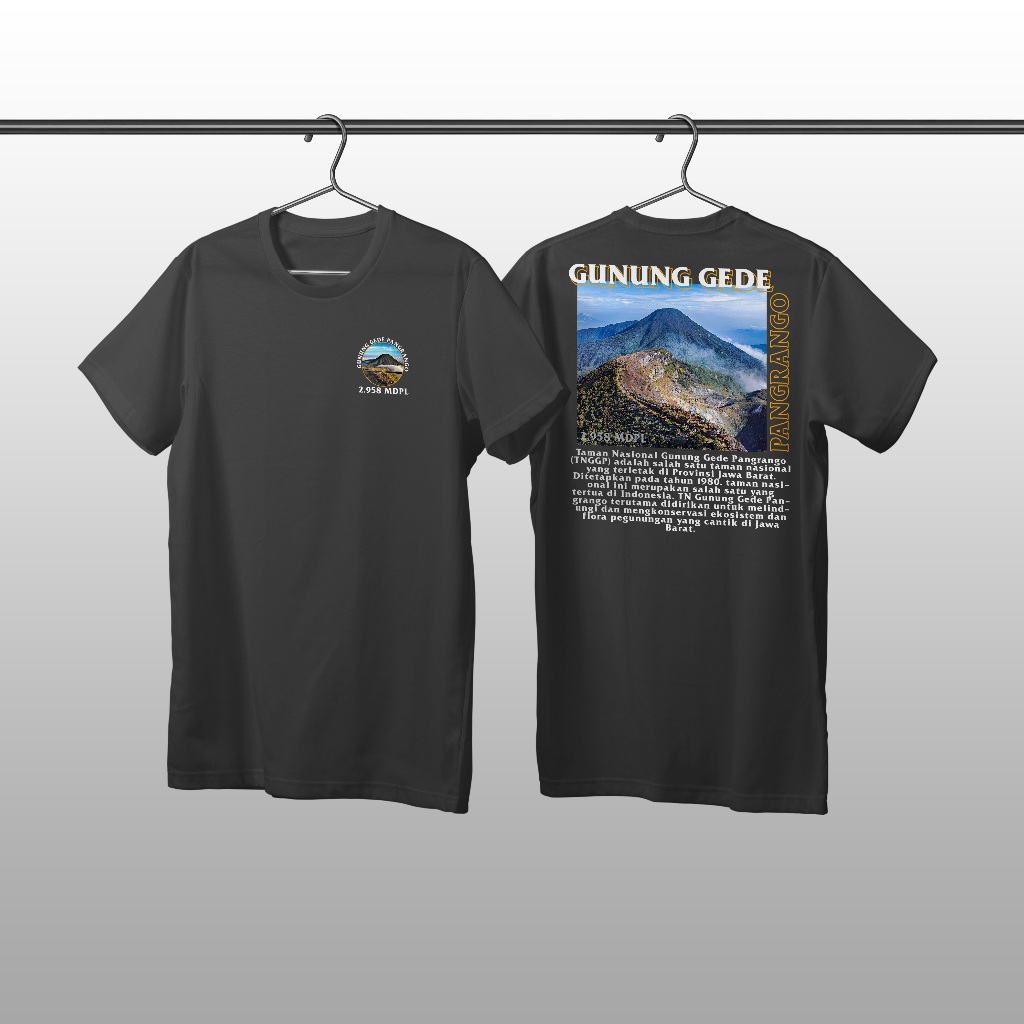 BAJU GUNUNG / KAOS GUNUNG / BAJU GUNUNG GEDE PANGRANGO / KAOS OUTDOOR / BAJU DISTRO / KAOS PRIA DAN 