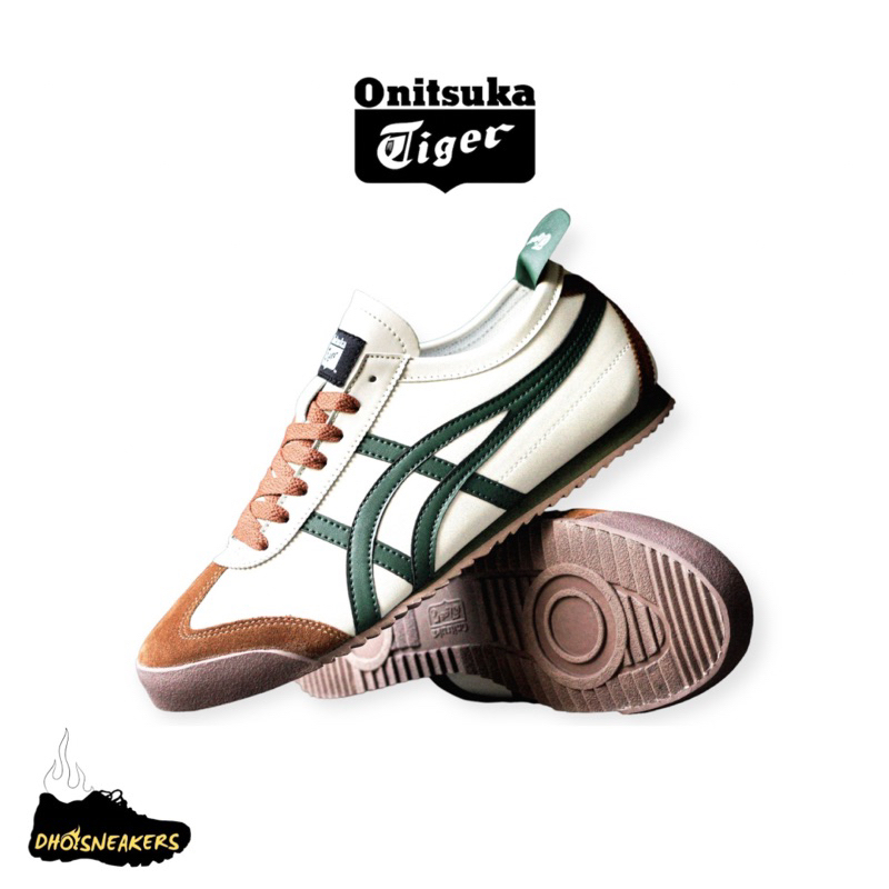 SEPATU ONITSUKA TIGER MEXICO 66 BEIGE GREEN
