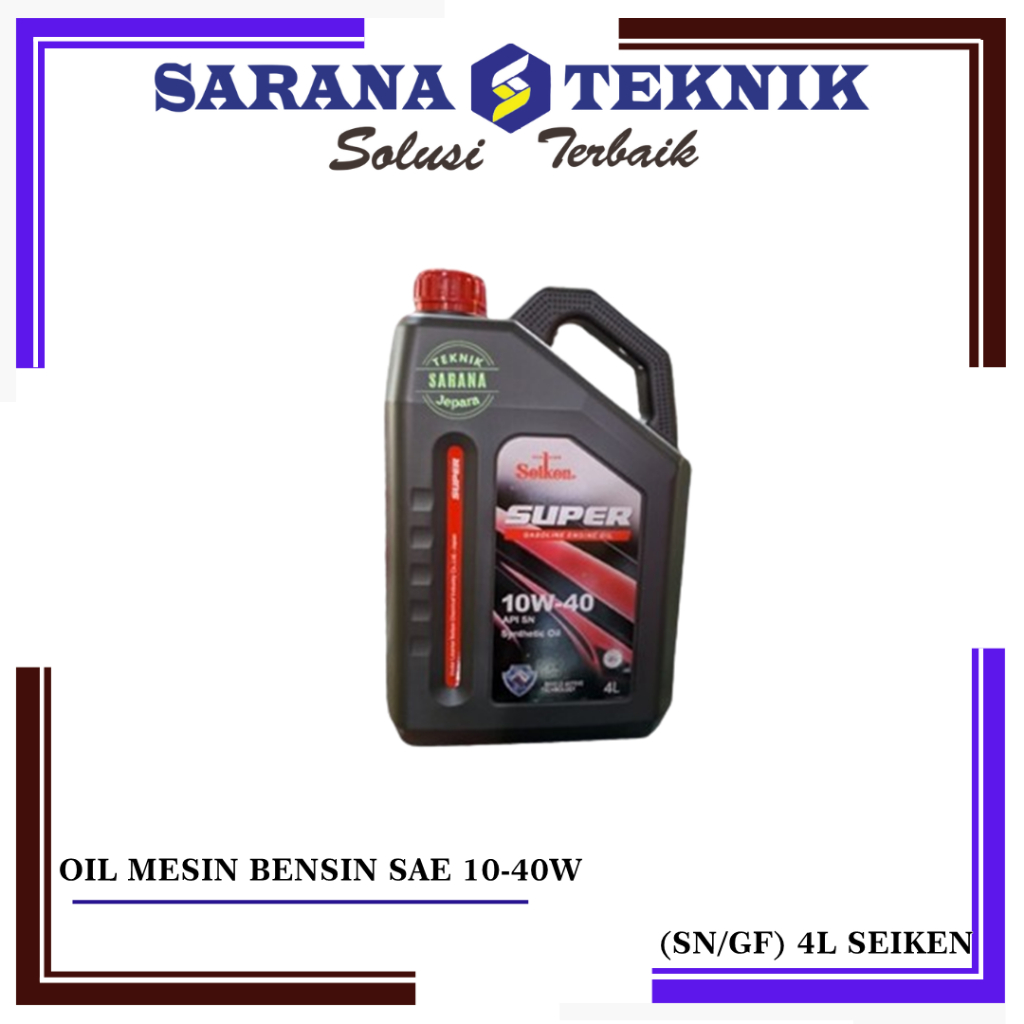 OLI MOBIL BENSIN 4 LITER 10W-40 SEIKEN