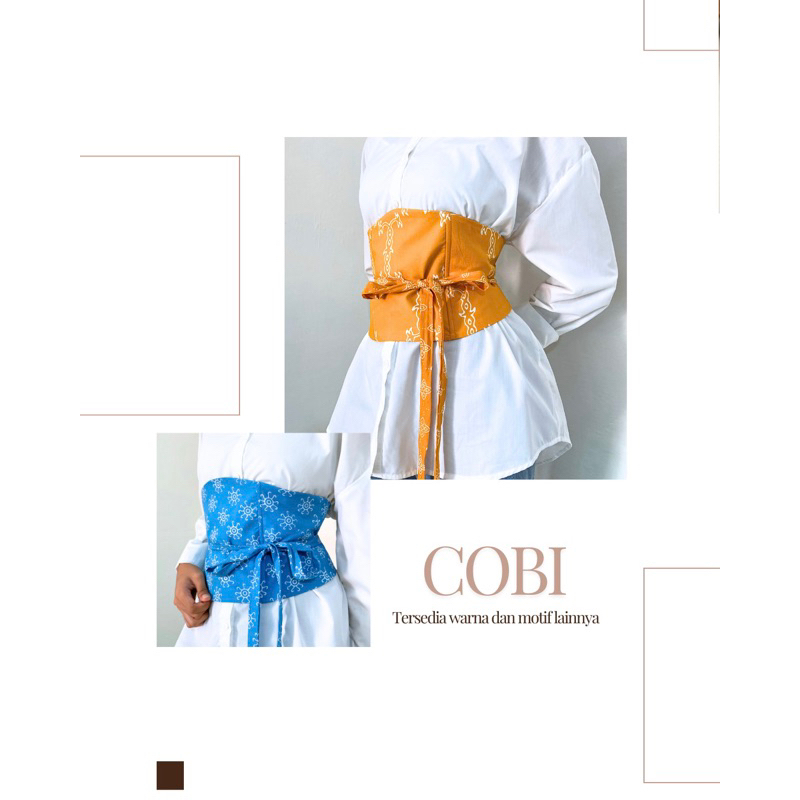 B'gaya by efie - COBI Corsette-Obi Batik Maluku Custom Order S-XXXL