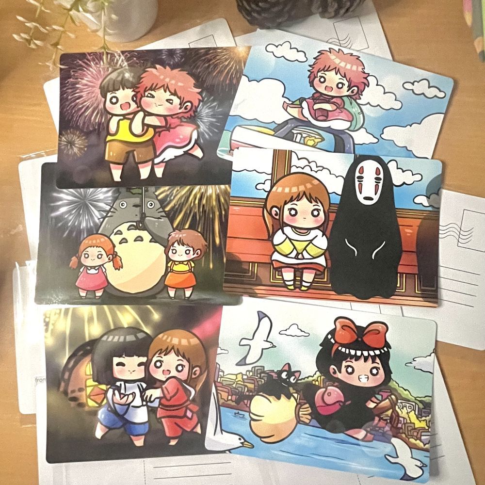 

PUTSA STUDIO Ghibli Postcard / Kartu Pos Ilustrasi