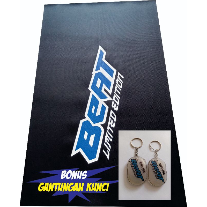 kulit jok motor beat biru gambar besar.