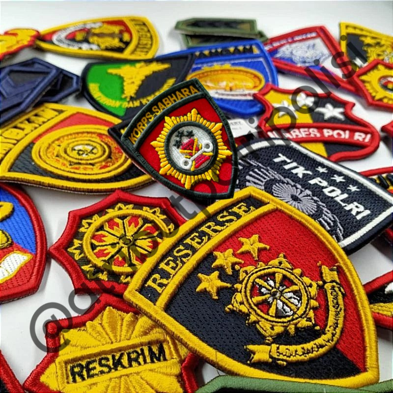 ATRIBUT POLRI / BET POLRI / BREVET POLRI BORDIR TIMBUL HARGA SATUAN