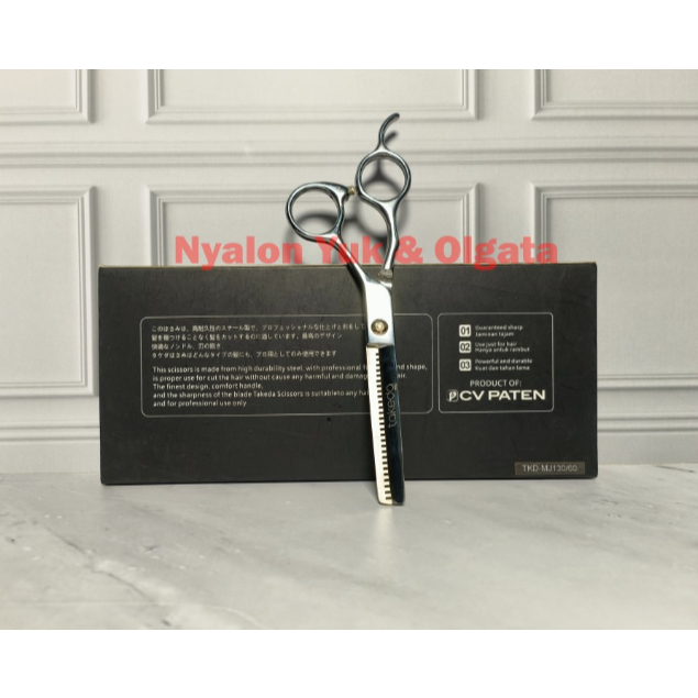 TakedaPro TKD-MJ130 Gunting Sasak Rambut Penipis 6 Inch Ori Japan