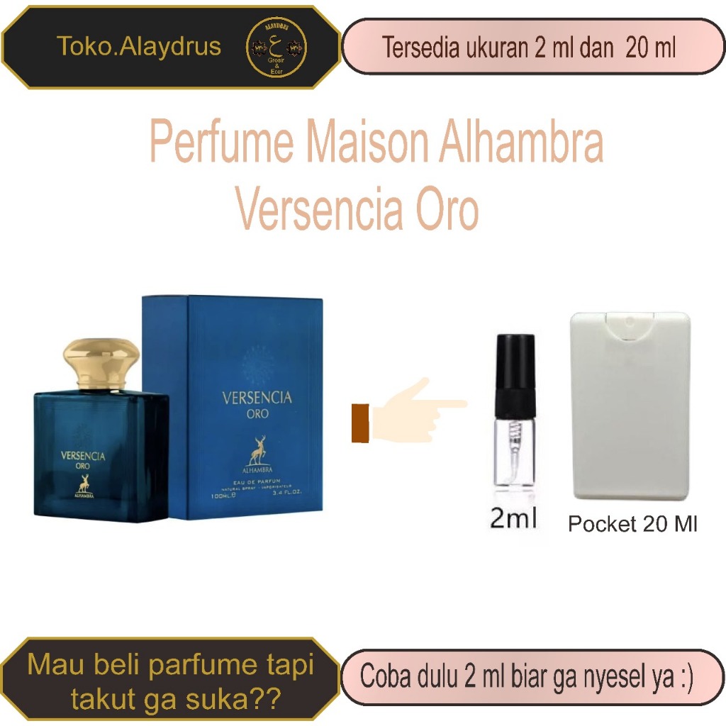 Decant Versencia Oro 3 Ml 5 ml 10 Ml by Maison Alhambra