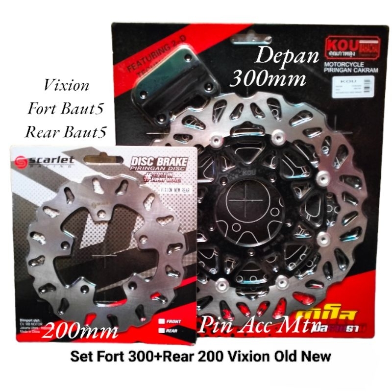 HKS (FreeOngkir) Piringan Disc Cakram Rem Set Variasi Depan/Belakang Vixion old / Vixion New /