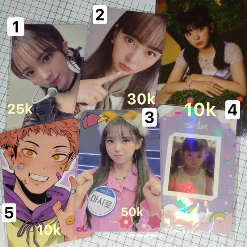 clearance sale pc mashiro kep1er 6baji yuji jjk