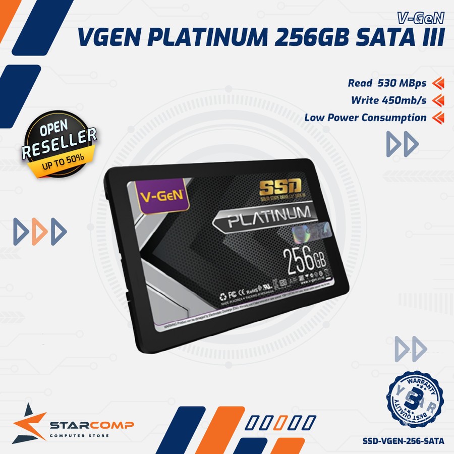 V-GeN PLATINUM 2TB SSD SATA 3 SSD 2 TB VGEN