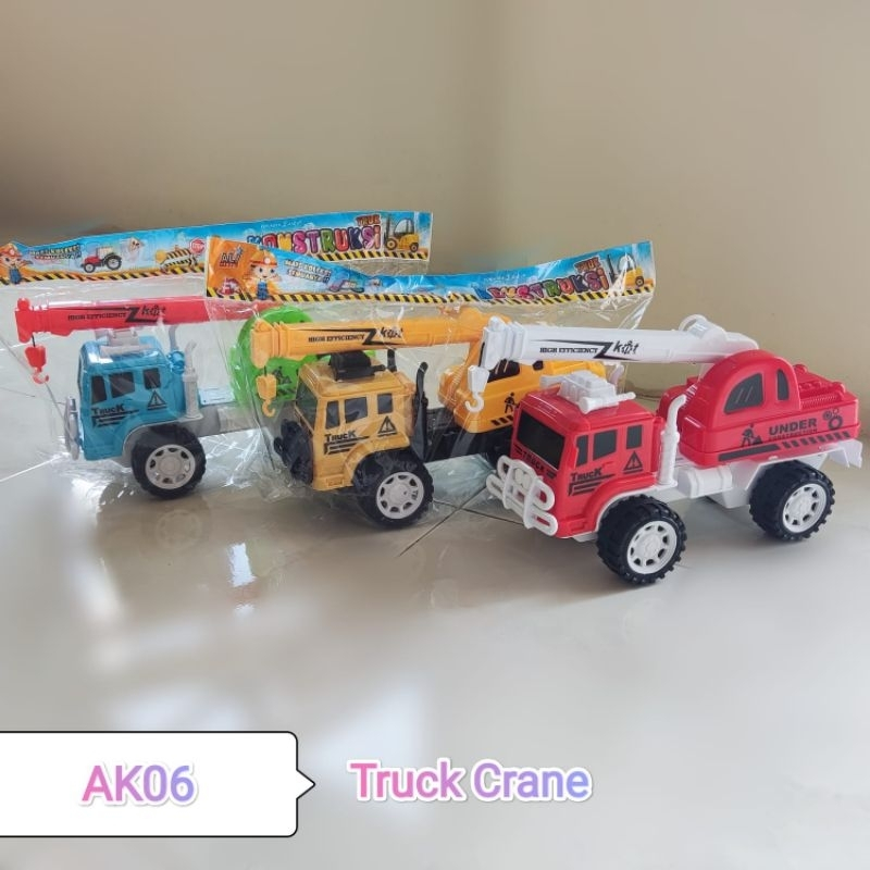 AK06 Mainan Mobil Kontruksi, Truk CRANE,  Mainan Truk CRANE, TRUK KONSTRUKSI