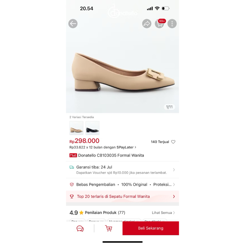 Preloved Sepatu Donatello