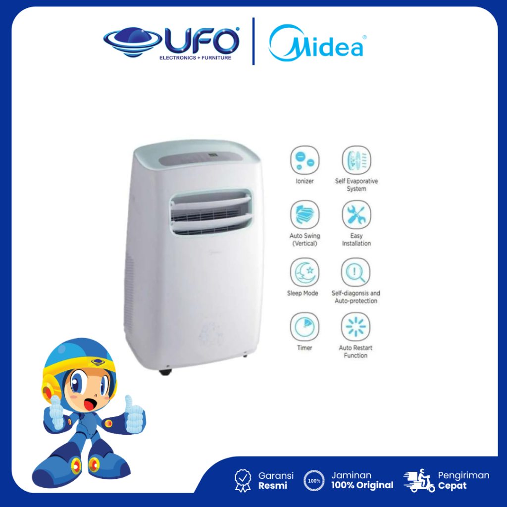 AC MIDEA 1.5 PK PORTABLE MPF2-12CRN1