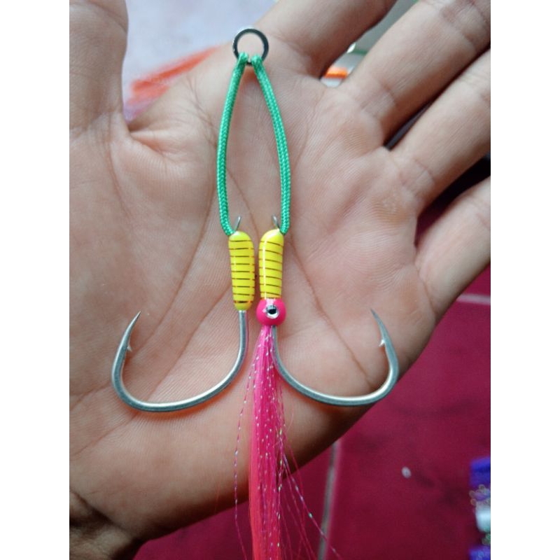 Assist Hook Size 4/0 GID Rekomendasi Jig Size 150gr-250gr