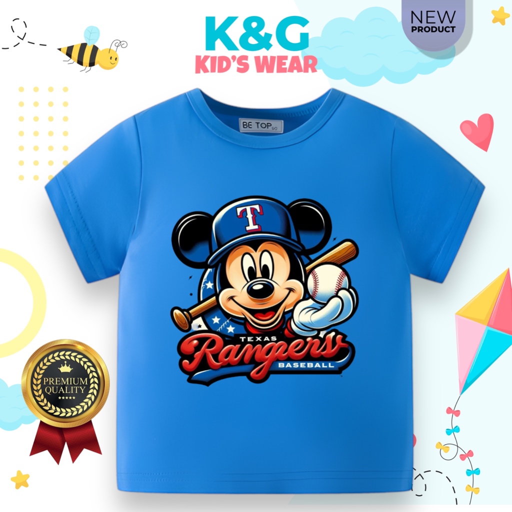 K&G KAOS ANAK MOTIF RANGERS 1-10 TAHUN
