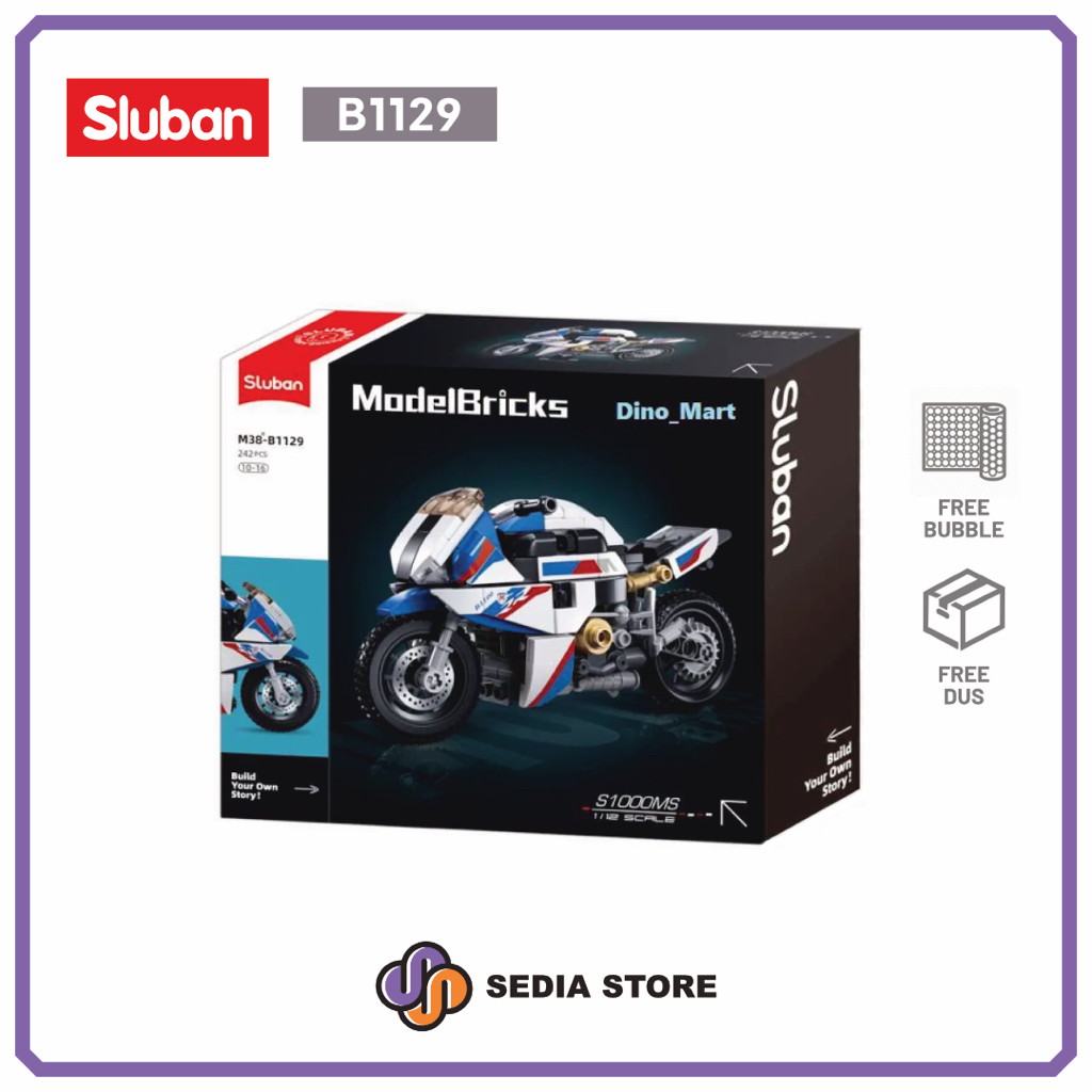 Sluban Block ModelBricks Motor Motorcycle