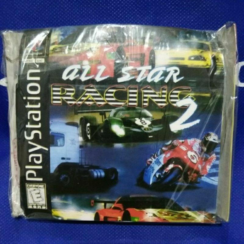 KASET CD GAME PS1 PSX PS ONE ALL STAR RACING 2 COPAB ATAU BURNING