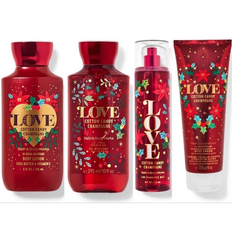 BBW Bath and Body Works COTTON CANDY CHAMPAGNE collection