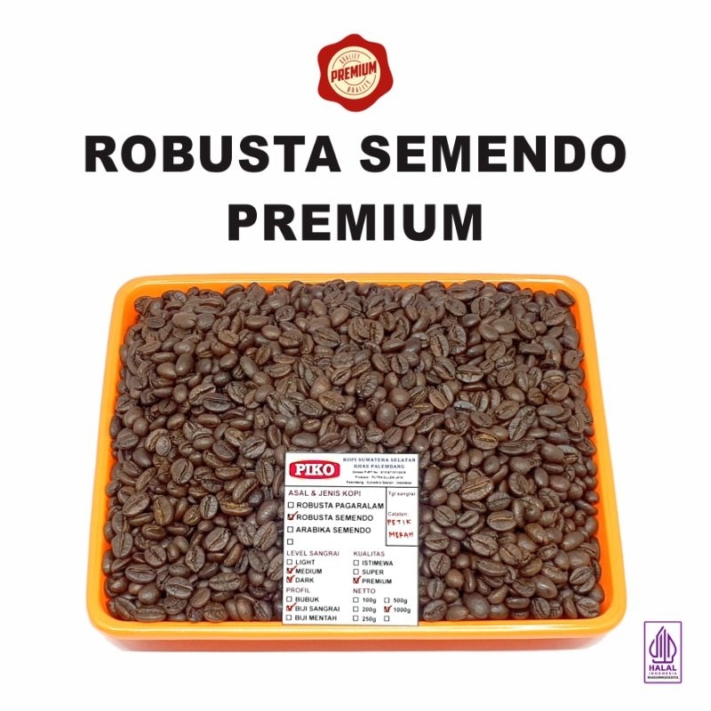 

Kopi Robusta Semendo 1kg Premium Petik Merah Biji Kopi Bubuk