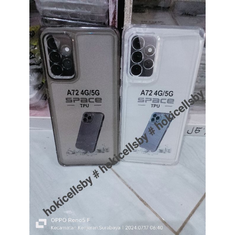 Soft Case Clear Space Bening Samsung A72-4G/A72-5G Casing Pelindung Camera
