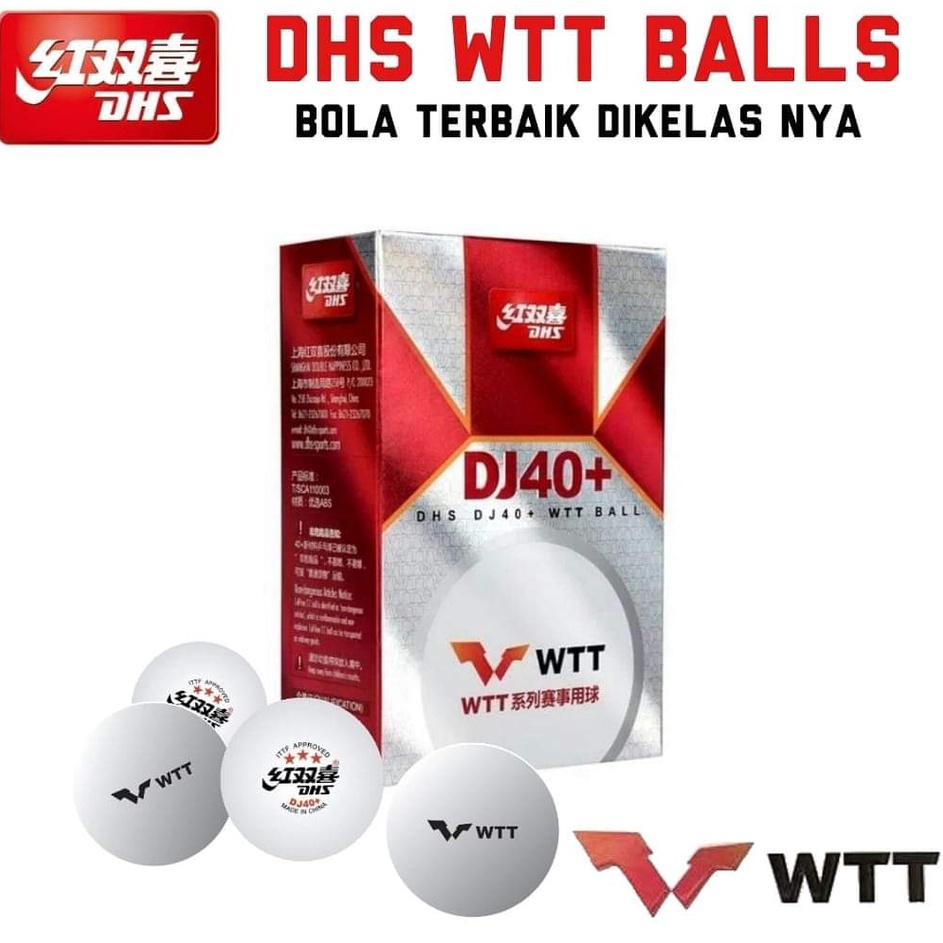 Banyak Promo  BOLA PINGPONG TENIS MEJA DHS DJ4 WTT ORIGINAL 1