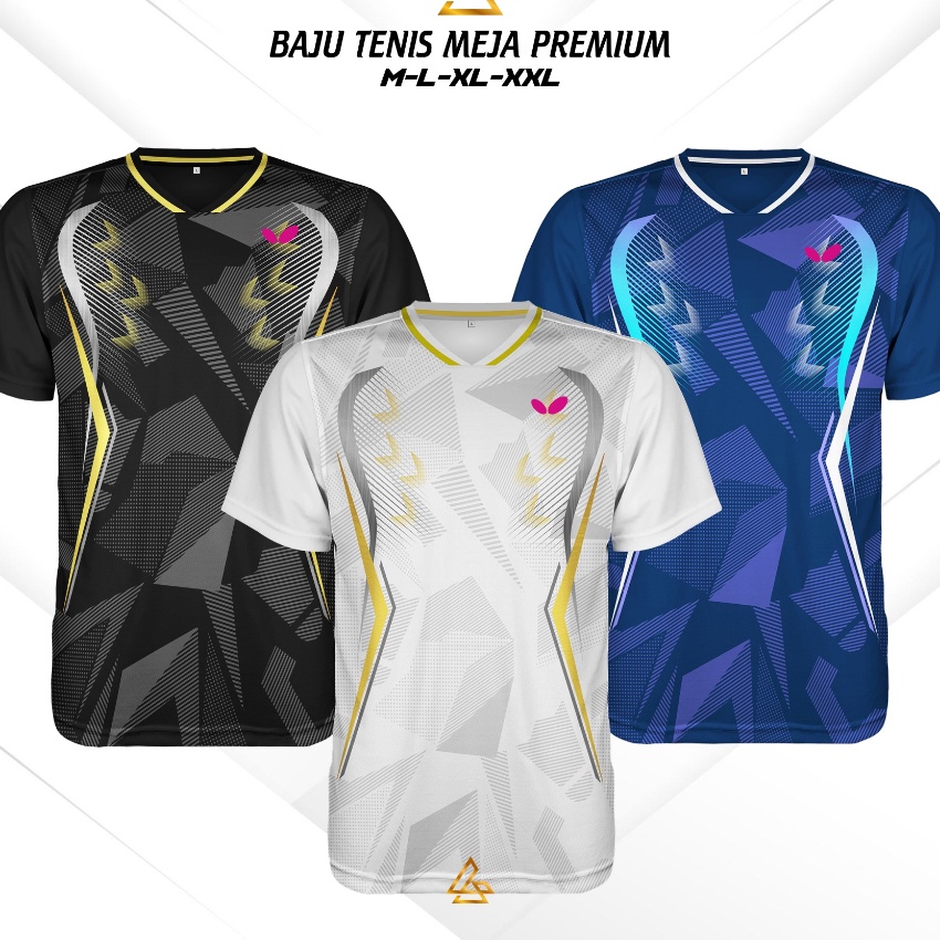 Promo BUTT  BAJU PING PONG PREMIUM DEWASA  JERSEY TENIS MEJA  KAOS PING PONG