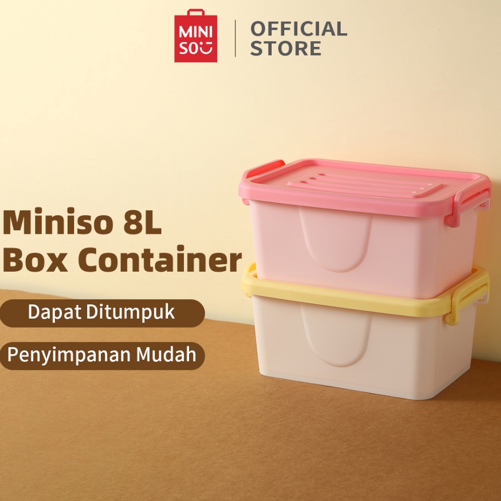 Miliki sekarang Miniso Storage Box Kotak Penyimpanan Serbaguna Kapasitas Besar Serbaguna Storage Box