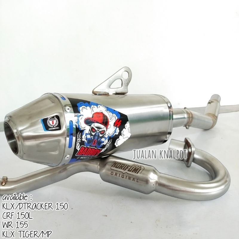 Knalpot Norifumi Rocket 4 Badboy Crf 150 Klx 150 Wr 155 Dtracker 150
