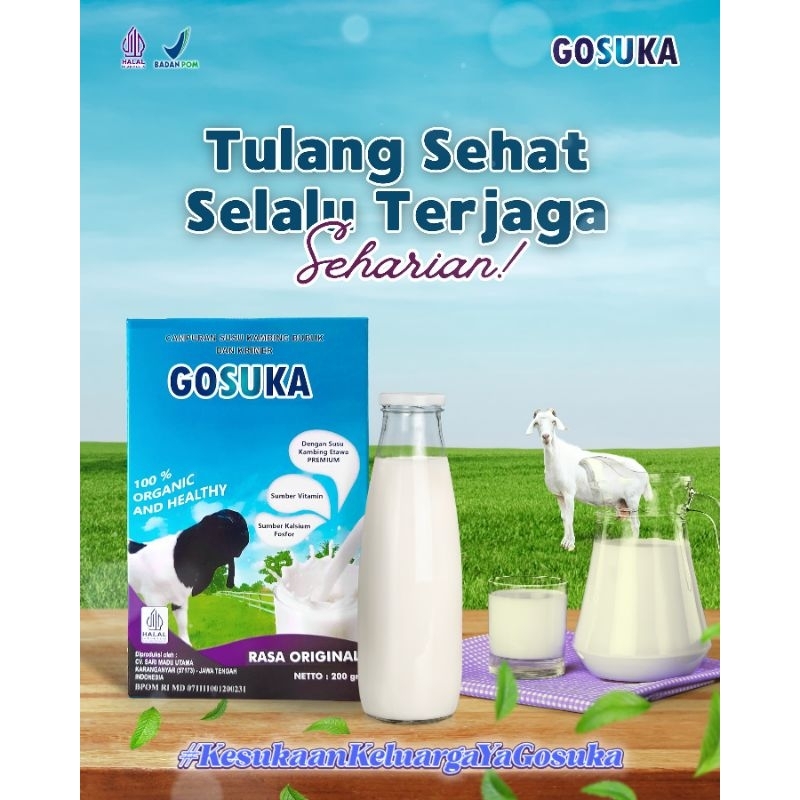 

PAKET HEMAT Susu Kambing Etawa Bubuk GOSUKA 200GR