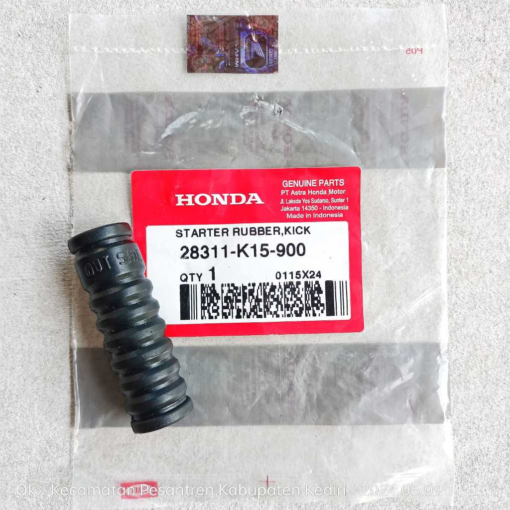 Karet Pedal-Engkol Kick Starter-Stater Honda CB150-R CB150-X Ori AHM 28311-K15-900