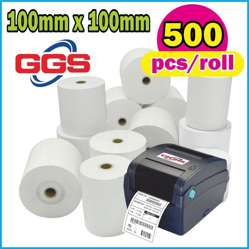 

24Roll (1Dus/Karton) Label Thermal 100x100 isi 500pcs