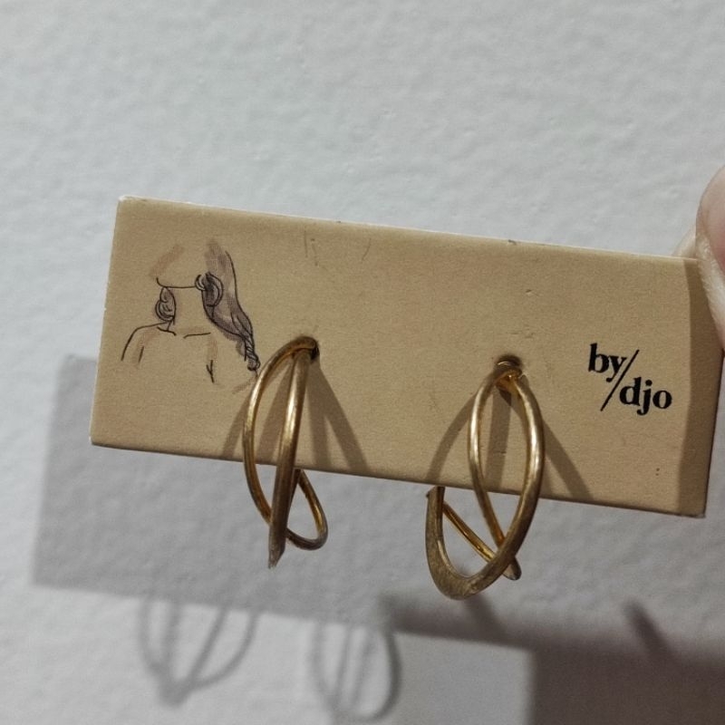 BY DJO WAVE GOLD HOOPS