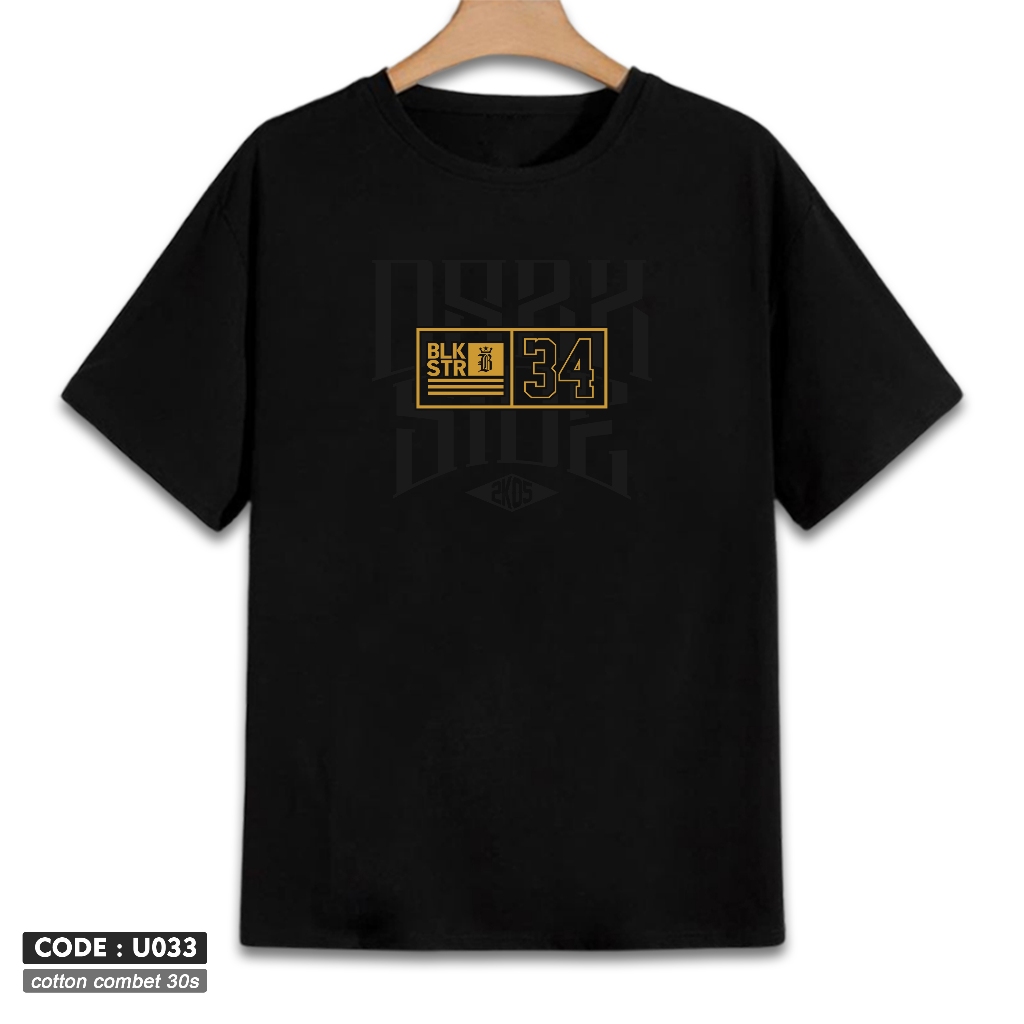 BlackStar Clothing Company Kaos Hitam Blackstar Logo U033
