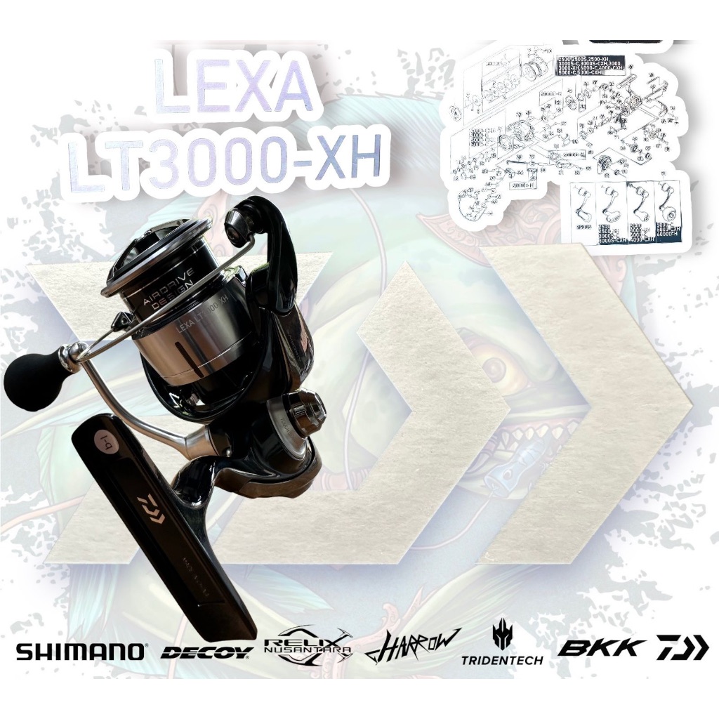 DAIWA LEXA LT3000-XH AIRDRIVEDESIGN