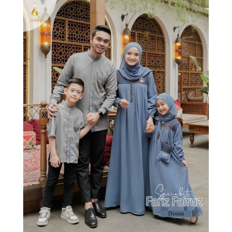 Dilovable.id | SARIMBIT FARIZ FAIRUZ SARIMBIT KELUARGA POLOS KOMBINASI BY. HAWA