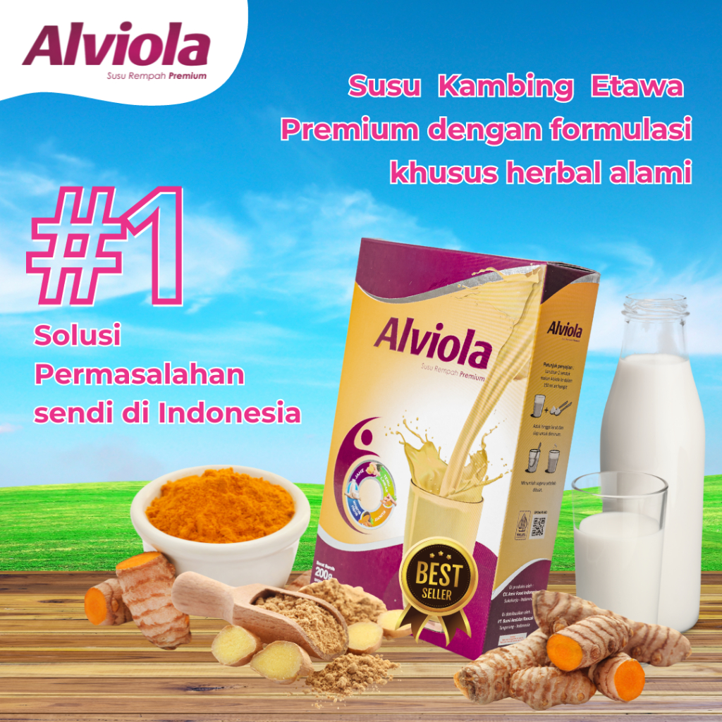 

Alviola Susu Kambing Etawa Premium Khusus Atasi Masalah Tulang & Sendi Aman Untuk Diabet Rendah Gula
