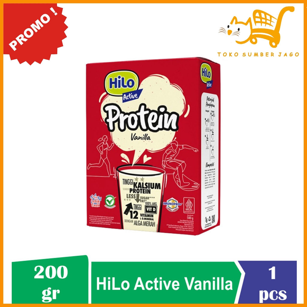 

HiLo Active Vanilla 200gr - Susu Tinggi Kalsium Lebih Rendah Lemak ORIGINAL